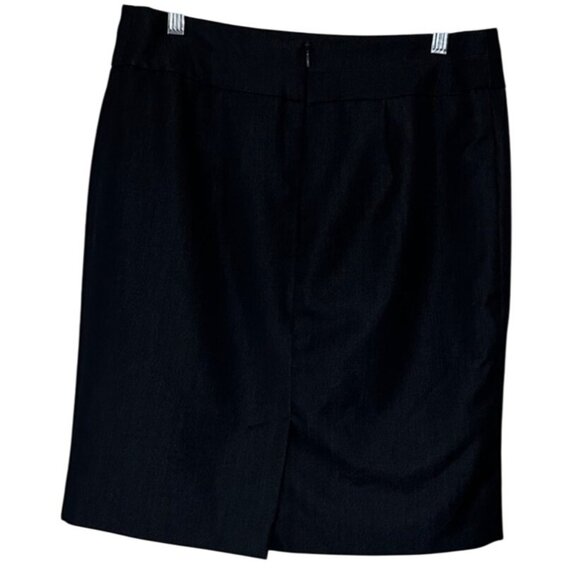 GEORGE Career Mini Skirt Dark Denim Color Polyester Rayon Blend Women's Size 6 - Picture 2 of 9